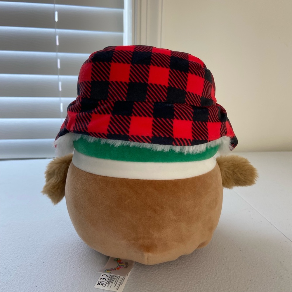 NWOT Avery the Duck with plaid hat 8 inch Squishmallow plush stuffed animal - Picture 3 of 5